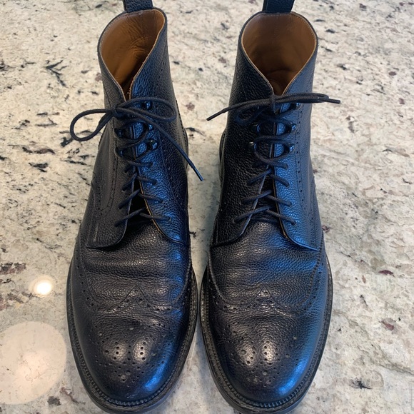Taft Black Wingtip Boot - Picture 3 of 4
